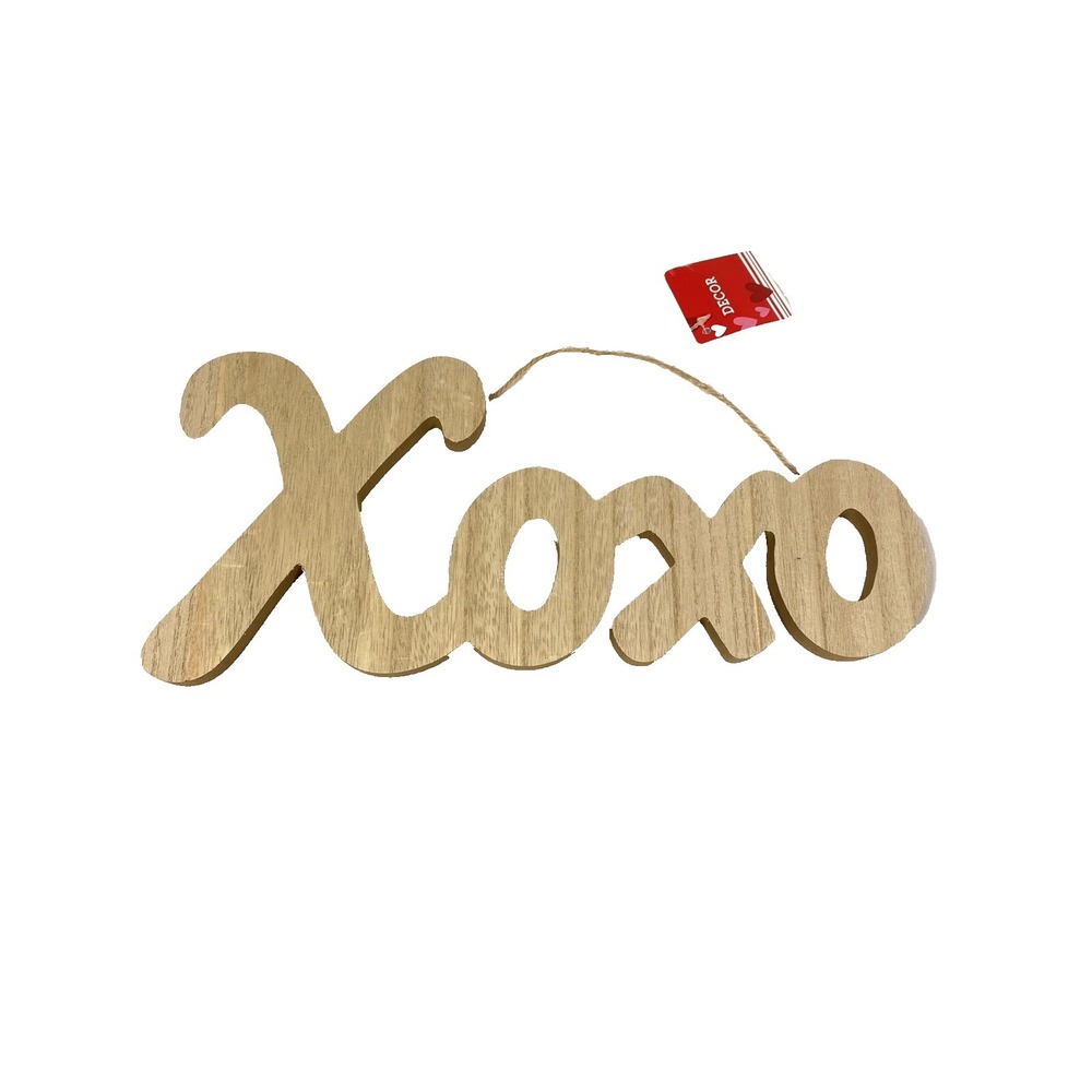 wood craft word sign XOXO home hanging decor